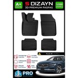S-Dizayn Volvo S90 Plug-IN 3D Pro Havuzlu Paspas 2024 Üzeri A+ Kalite - Siyah
