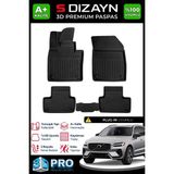 S-Dizayn Volvo XC60 Plug-IN 3D Pro Havuzlu Paspas 2024 Üzeri A+ Kalite - Siyah
