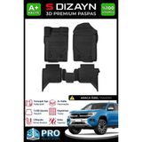 S-Dizayn Vw Amarok 3D Pro Havuzlu Paspas 2023 Üzeri A+ Kalite 3DS-SDZ084 - Siyah