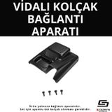 S-Dizayn VW Golf 5 ABS Vidalı Kol Dayama Kolçak Alt Adaptör 2004-2008 A+Kalite