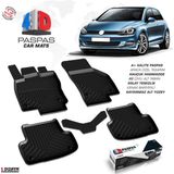 S-Dizayn VW Golf 7 4D Havuzlu Paspas 2013-2020 A+Kalite - Siyah