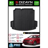 S-Dizayn VW Jetta 3D Pro Bagaj Havuzu Cepli 2011 Üzeri A+ Kalite - Siyah
