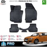 S-Dizayn Vw Jetta 3D Pro Havuzlu Paspas 2005-2007 A+ Kalite - Siyah