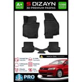 S-Dizayn Vw Jetta 3D Pro Havuzlu Paspas 2011 Üzeri A+ Kalite - Renk - Siyah