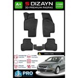 S-Dizayn Vw Passat B6 3D Pro Havuzlu Paspas 2005-2010 A+ Kalite 3DS-SDZ096 - Siyah