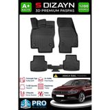 S-Dizayn Vw Passat B8 3D Pro Havuzlu Paspas 2015-2019 A+ Kalite 3DS-SDZ014 - Siyah