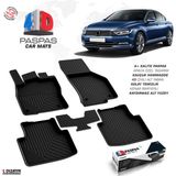 S-Dizayn VW Passat B8 4D Havuzlu Paspas 2015-2019 A+Kalite - Siyah