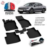 S-Dizayn VW Passat B8.5 4D Havuzlu Paspas 2019-2023 A+Kalite - Siyah