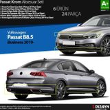 S-Dizayn VW Passat B8.5 Business Krom Aksesuar Seti 24 Parça A+Kalite