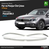 S-Dizayn VW Passat B8.5 Krom Far Üzeri Çıta Seti 3 Parça 2019 ve Üzeri