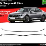 S-Dizayn Vw Passat B8.5 Krom Ön Tampon Alt Çıtası 3 Parça 2019 Ve Üzeri