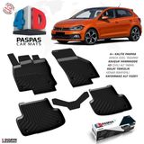 S-Dizayn Vw Polo 6 4d Havuzlu Paspas 2017-2021 A+Kalite - Siyah