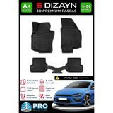 S-Dizayn Vw Scirocco 3D Pro Havuzlu Paspas 2008 Üzeri A+ Kalite 3DS-SDZ162 - Siyah