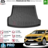 S-Dizayn Vw T-Roc 3D Pro Bagaj Havuzu Üst Bagaj 2019 Üzeri A+ Kalite