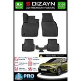 S-Dizayn Vw Taigo 3D Pro Havuzlu Paspas 2020 Üzeri A+ Kalite 3DS-SDZ062 - Siyah