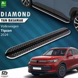 S-Dizayn Vw Tiguan 3 Diamond Krom Yan Basamak 183 cm 2024 Üzeri A+ Kalite