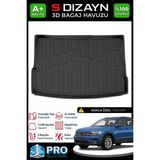 S-Dizayn VW Tiguan 3D Pro Bagaj Havuzu 2016-2023 A+ Kalite - Siyah
