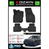 S-Dizayn Vw Tiguan 3D Pro Havuzlu Paspas 2024 Üzeri A+ Kalite 3DS-SDZ140 - Siyah