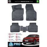 S-Dizayn Vw Tiguan Allspace 3D Pro Havuzlu Paspas 2016-2024 A+ Kalite - Siyah