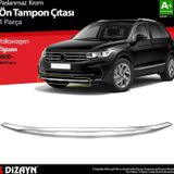 S-Dizayn Vw Tiguan Krom Ön Tampon Çıtası 2020-2024 (Mat Krom)
