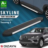 S-Dizayn VW Touareg 2 Skyline Aluminyum Yan Basamak 193 Cm 2010-2018 A+ Kalite - araca özel - (ClearEyelets)Black-RadiantOrchid