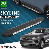 S-Dizayn VW Touareg 2 Skyline Krom Yan Basamak 193 Cm 2010-2018 A+ Kalite - araca özel - (ClearEyelets)Black-RadiantOrchid