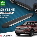 S-Dizayn Vw Touareg 3 Skyline Krom Yan Basamak 193 cm 2018 Üzeri A+ Kalite - araca özel - (ClearEyelets)Black-RadiantOrchid