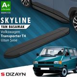 S-Dizayn VW Transporter T4 Uzun Şase Skyline Siyah Yan Basamak 253 Cm 1995-2003 A+ Kalite - araca özel - 111