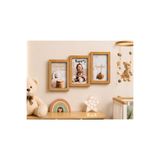 s elsa home 3lü Yapışık Ahşap Duvar Çerçevesi – Poster ve Fotoğraf Çerçevesi Salon Ahşap Tablo, Bebek Odası Çerçeve