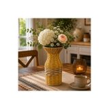 s elsa home Rattan Hasır Dekoratif Vazo- Dekoratif Obje-Modern Estetik Vazo