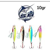 S.F. Jig Micro 10gr – 48MM - 4 Adet Set - Uzun Atış Metal Jig Yem - Levrek Lüfer, Çinekop Avı İçin Profesyonel Sahte