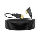 S.H.Y SPRUCES VR Bağlantı Kablosu 16 Ayak, Oculus Quest 2 Quest 3/Pro/Pico4 Aksesuarlarıyla Uyumlu, USB 3.2 Tip A'dan Tip C'ye Meta/Quest 3/Steam VR Kulaklık Oyun Bağlantısı Kişisel PC veya Dizüstü Bilgisayar için,