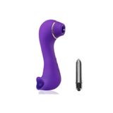 S-Hande Manyetik Usb Şarjlı 10 Modlu Dil Hareketi Yapabilen Klitoirs Uyarıcı Vibratör+Mini Vibratör