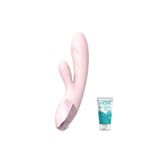 S-Hande Yumuşak Gövde Yapılı Ekstra Uyarıcı 9 Fonksiyonlu Titreşimli Rabbit Vibratör+Jel