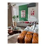 S Home Design Concept Bellini 6 Modül Kırık Beyaz Teddy Kahve Deri Köşe Koltuk Takımı Kırık Beyaz - Kahve Deri