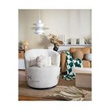 S Home Design Concept Cherry Döner Berjer, Teddy, Beyaz