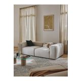 S Home Design Concept Frida 2 Modüler Ikili Kanepe Koltuk, Keten, Kırık Beyaz 210 Cm