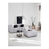 S Home Design Concept Frida 3 Modül Köşe (2 Modül Ve Puf Takim), Keten, Gri