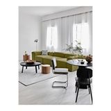 S Home Design Concept Frida 3 Modül Modüler Mini Köşe Koltuk / Üçlü Kanepe, Keten, Yeşil