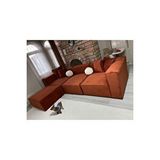 S Home Design Concept Frida 4 Modül Pofidik Modüler Kanepe L Köşe Koltuk Takımı Babyface Kiremit