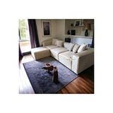 S Home Design Concept Frida 4 Modül Pofidik Modüler Kanepe L Köşe Koltuk Takımı, Babyface, Kırık Beyaz Krem Ekru