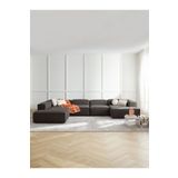S Home Design Concept Frida 5 Modül Pofidik Modüler Kanepe Xl Köşe Koltuk Takımı Sol Köşe, Keten Antrasit