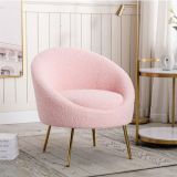S Home Desıgn Concept Lucca Elips Teddy Berjer, Pembe