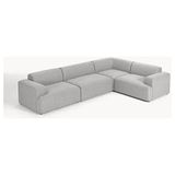 S Home Design Concept Molly 4 Modül Köşe Koltuk, Sağ/solköşe, Keten 290X210 - Açık Gri - Sağ Köşe