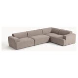 S Home Design Concept Molly 4 Modül Köşe Koltuk, Sağ/solköşe, Keten 290X210 - Vizon - Sağ Köşe