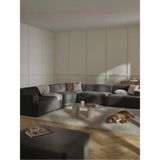 S Home Design Concept Molly 5 Modül Köşe Koltuk, Antrasit Keten 285X285 - Yağ Yeşili