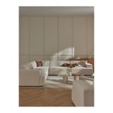 S Home Design Concept Molly 5 Modül Köşe Koltuk, Kırık Beyaz Keten 285x285 cm