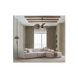 S Home Design Concept Molly Köşe Koltuk Sağ Köşe, Yönsüz Kadife Kırık Beyaz 290x185 cm