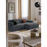 S Home Design Concept Molly Mini 2 Modül Kanepe Köşe Koltuk, Sağ Köşe, Antrasit, Teddy 210x145 cm (Pati Dostu)
