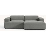 S Home Design Concept Molly Mini 2 Modül Kanepe Köşe Koltuk, Sağ Köşe, Keten Gri 210X145 cm